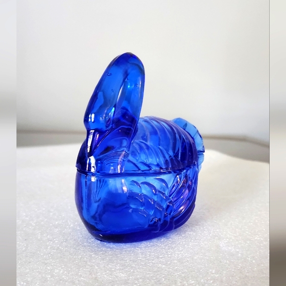 Colbalt Blue Vintage Nesting Swan - Picture 2 of 5